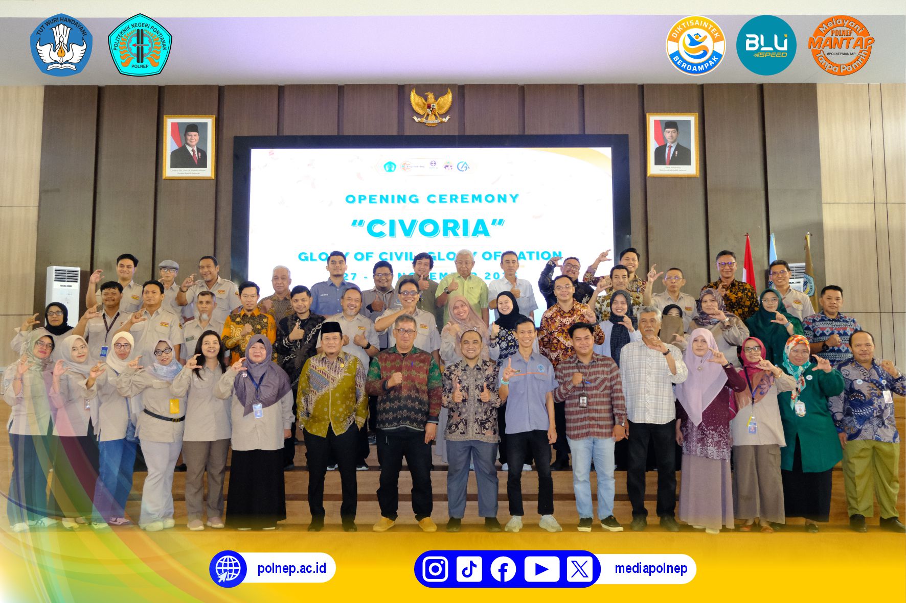 JURUSAN TEKNIK SIPIL RESMI GELAR CIVIL ENGINEERING GLORY ANNIVERSARY DENGAN TEMA "GLORY OF CIVIL, GLORY OF NATION"