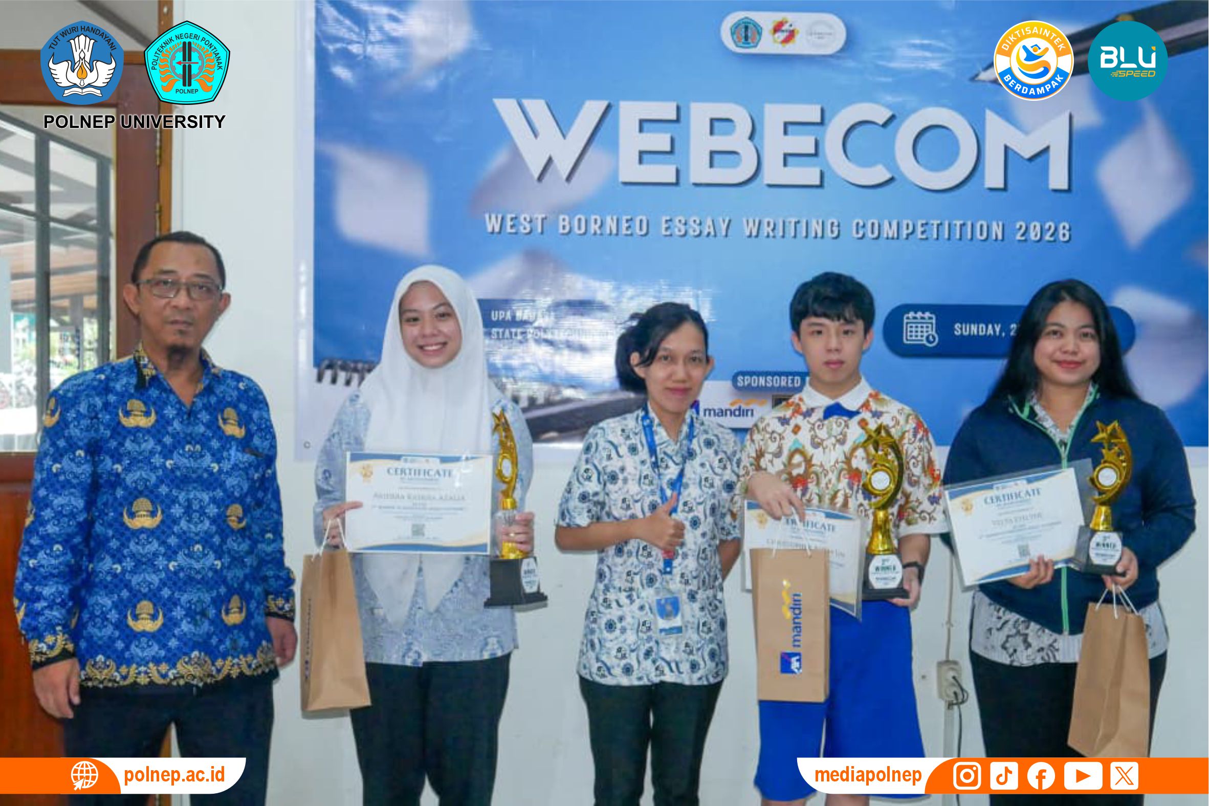 UPA BAHASA POLEP RESMI MENUTUP WEBECOM 2026 BERTEMA GREEN ENERGY DENGAN MERIAH DAN PENUH ANTUSIAS